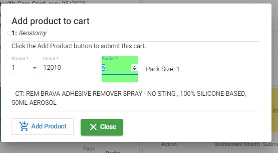Enter item code