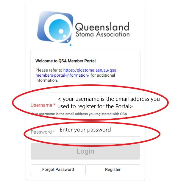 Portal login